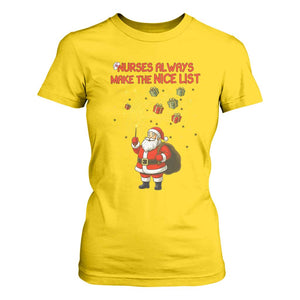 Funny Nurse Christmas T Shirt For Women Nurses Always Make The Nice List TS14 Daisy Print Your Wear