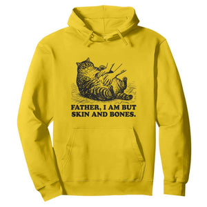 Funny Cat Dad Cat Lover Hoodie Father I Am But Skin and Bones TS14 Daisy Print Your Wear