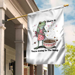 Funny Frog Valentine Meme Garden Flag That Is It You Are Going In The Soup TS14 Print Your Wear