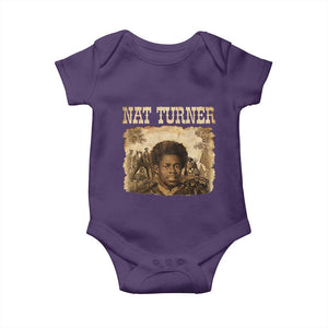 Nat Turner Baby Onesie Black History African American TS14 Purple Print Your Wear