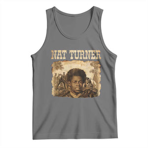 Nat Turner Tank Top Black History African American TS14 Black Heather Print Your Wear