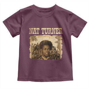 Nat Turner Toddler T Shirt Black History African American TS14 Maroon Print Your Wear