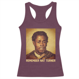 Nat Turner Racerback Tank Top Black History Month TS14 Maroon Print Your Wear