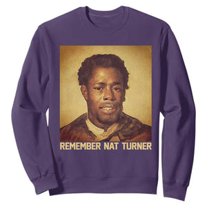 Nat Turner Sweatshirt Black History Month TS14 Purple Print Your Wear