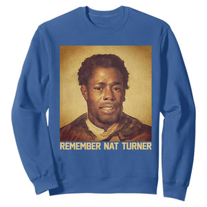 Nat Turner Sweatshirt Black History Month TS14 Royal Blue Print Your Wear