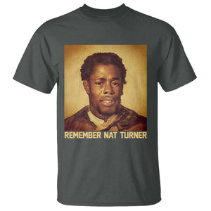 Nat Turner T Shirt Black History Month TS14 Dark Heather Print Your Wear