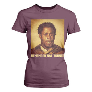 Nat Turner T Shirt For Women Black History Month TS14 Maroon Print Your Wear