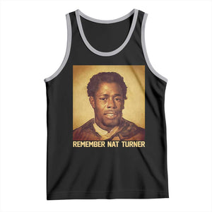 Nat Turner Tank Top Black History Month TS14 Black Athletic Heather Print Your Wear