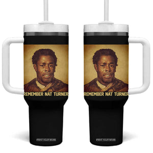 Nat Turner Tumbler With Handle Black History Month TS14 One Size: 40 oz Black Print Your Wear