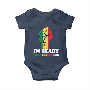 Nat Turner Quote Baby Onesie Black History African American TS14 Navy Print Your Wear
