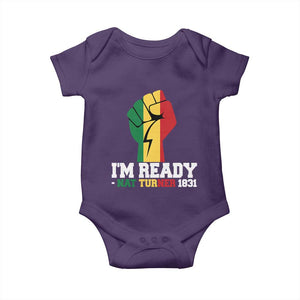 Nat Turner Quote Baby Onesie Black History African American TS14 Purple Print Your Wear