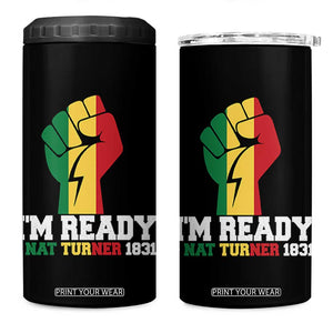 Nat Turner Quote 4 in 1 Can Cooler Tumbler Black History African American TS14 One Size: 16 oz Black Print Your Wear