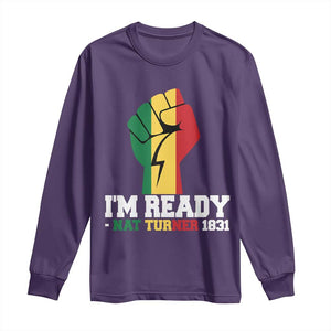 Nat Turner Quote Long Sleeve Shirt Black History African American TS14 Purple Print Your Wear