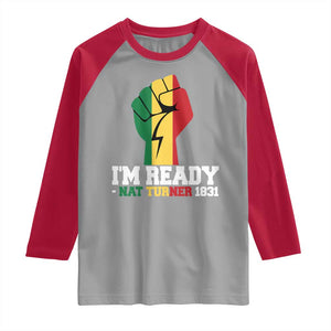 Nat Turner Quote Raglan Shirt Black History African American TS14 Sport Gray Red Print Your Wear
