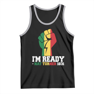 Nat Turner Quote Tank Top Black History African American TS14 Black Athletic Heather Print Your Wear
