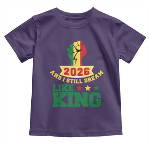 MLK Day Toddler T Shirt 2026 And I Still Dream Like King TS14 Purple Print Your Wear