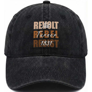 Nat Turner Quote Washed Cotton Baseball Cap Black History Month TS14 Washed Cap Universal Fit Black Print Your Wear