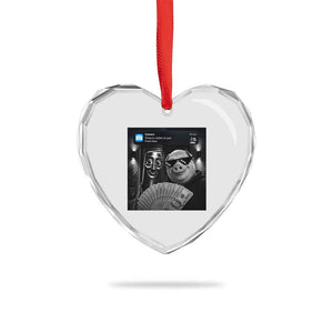 Tung Tung Tung Sahur John Pork Meme Brainrot Heart Crystal Glass Ornament There Is Motion At Your Front Door