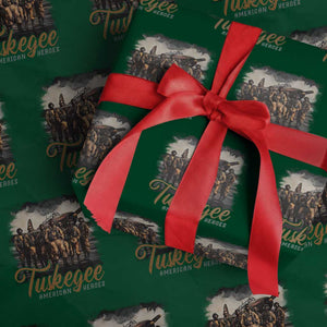 Tuskegee Airmen Wrapping Paper Roll African American Heroes WW2 Tribute Black History Month TS10 Green Print Your Wear