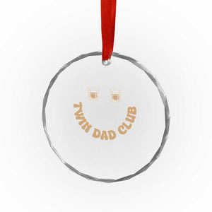 Twin Dad Club Crystal Glass Ornament Funny Father Of Twins Fathers Day Gift TS12 Print Your Wear