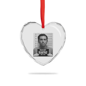 Tyler Robinson Mugshot Heart Crystal Glass Ornament Justice For Charlie Kirk TS02 Print Your Wear