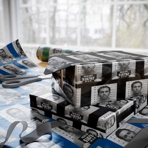 Tyler Robinson Mugshot Wrapping Paper Roll Justice For Charlie Kirk TS02 Black Print Your Wear