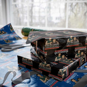 Ugly Christmas Movie Wrapping Paper Roll Funny Wet Bandits Home Xmas Alone TS10 Black Print Your Wear