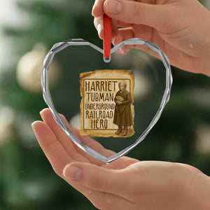 Underground Railroad Hero Harriet Tubman Heart Crystal Glass Ornament Feminist History Gift TS12 Print Your Wear