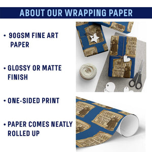 Underground Railroad Hero Harriet Tubman Wrapping Paper Roll Feminist History Gift TS12 Print Your Wear