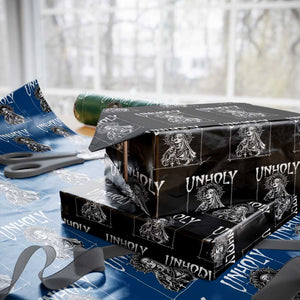 Unholy Nun Wrapping Paper Roll Funny Horror Unholy Nun Satan Baphomet Gothic TS14 Black Print Your Wear