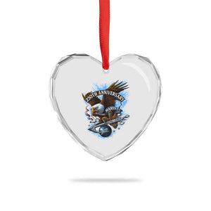 Us Marines Military 250th Anniversary Heart Crystal Glass Ornament Bald Eagle Anchor TS11 Print Your Wear