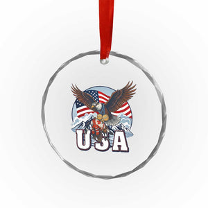 USA 1980 2026 American Eagle vs Canada Loon Crystal Glass Ornament Vintage Champs Retro Game Day Hockey Sports Fan TS02 Print Your Wear