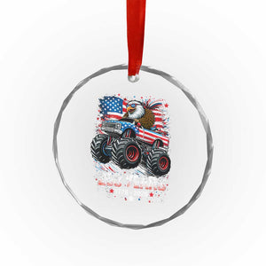 USA 250th Anniversary 250 Years 1776 2026 Monster Truck Eagle Crystal Glass Ornament TS11 Print Your Wear