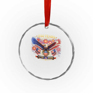USA 250th Anniversary Eagle Crystal Glass Ornament 4th July Independence Day Patriotic USA Flag TS10 Print Your Wear
