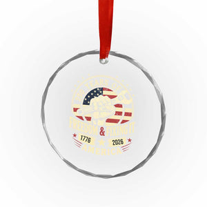 USA 250th Anniversary Patriotic Mechanic Crystal Glass Ornament Freedom And Fixing It TS12 Print Your Wear