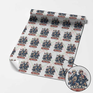 USA 250th Tour 2026 Founding Fathers Rock Concert Wrapping Paper Roll Funny Mount Rushmore Rock Stars Semiquincentennial