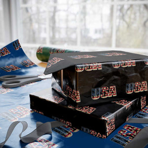 USA American Flag Basketball Wrapping Paper Roll For Sports Enthusiast TS02 Black Print Your Wear