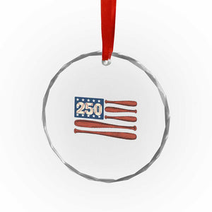 USA Flag Baseball Crystal Glass Ornament America 250th Anniversary Gift TS12 Print Your Wear