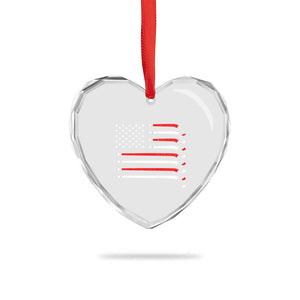 USA Flag Hockey Heart Crystal Glass Ornament Patriotic Hockey Stick American Flags TS02 Print Your Wear