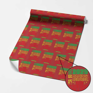 Vacation Jamaica 2025 Wrapping Paper Roll Matching Family Jamaica Squad TS10 Red Print Your Wear
