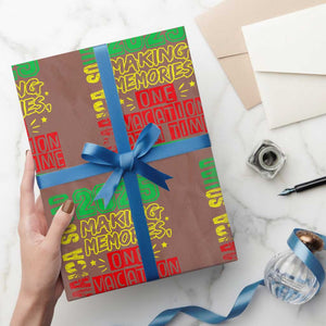 Vacation Jamaica 2025 Wrapping Paper Roll Matching Family Jamaica Squad TS10 Mocha Print Your Wear