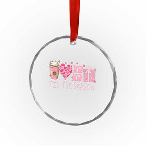 Valentine Coffee Crystal Glass Ornament Love Heart XOXO Cute Graphic Valentines Day TS10 Print Your Wear