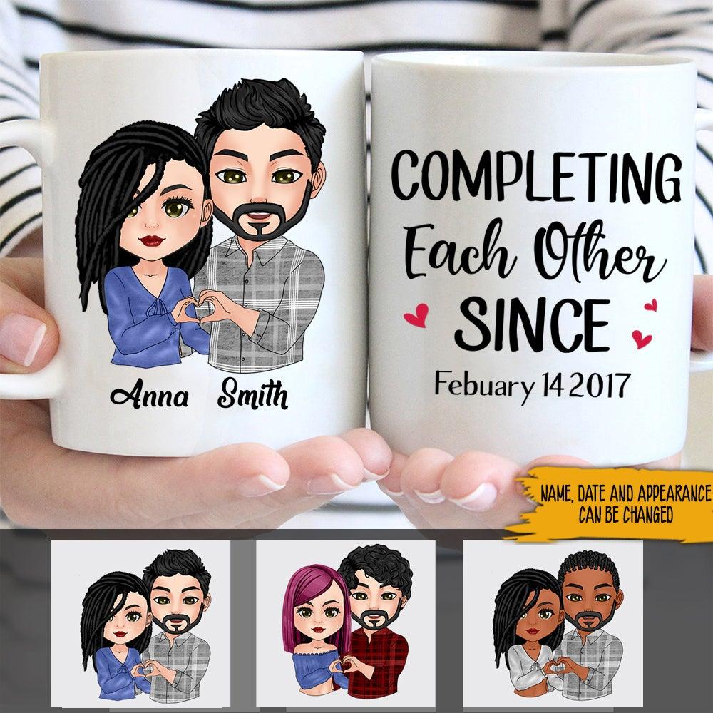 Personalized Family Mug Completing Each Other Since CTM One Size 11oz size Custom - Printyourwear