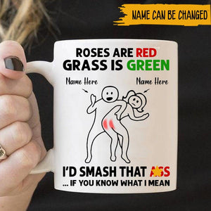 Personalized Family Mug Id Smash That Ass Funny Naughty CTM One Size 11oz size Custom - Printyourwear
