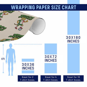 Vamos Mexico Fierce Leopard Wrapping Paper Roll Soccer 2026 Fan Gift TS12 Print Your Wear
