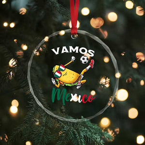 Vamos Mexico Taco Playing Soccer Crystal Glass Ornament Mexican Fan Gift TS12 Print Your Wear