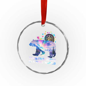 VBS 2025 Adventure Bear Crystal Glass Ornament Trusting Jesus In A Wild World Northen Lights TS02 Print Your Wear