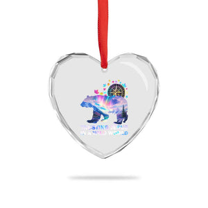 VBS 2025 Adventure Bear Heart Crystal Glass Ornament Trusting Jesus In A Wild World Northen Lights TS02 Print Your Wear