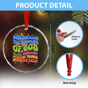 VBS 2025 Crystal Glass Ornament Discovering The Bigness Of God In The Smallest Of Things Retro Groovy TS02 Print Your Wear