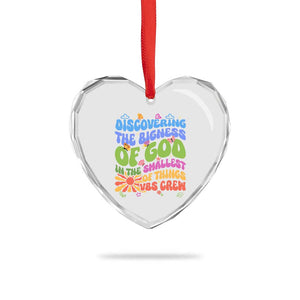 VBS 2025 Heart Crystal Glass Ornament Discovering The Bigness Of God In The Smallest Of Things Retro Groovy TS02 Print Your Wear
